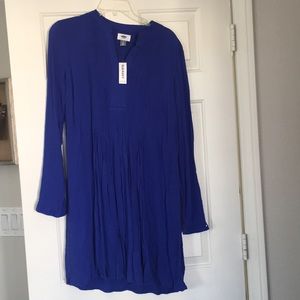 Royal blue rayon dress